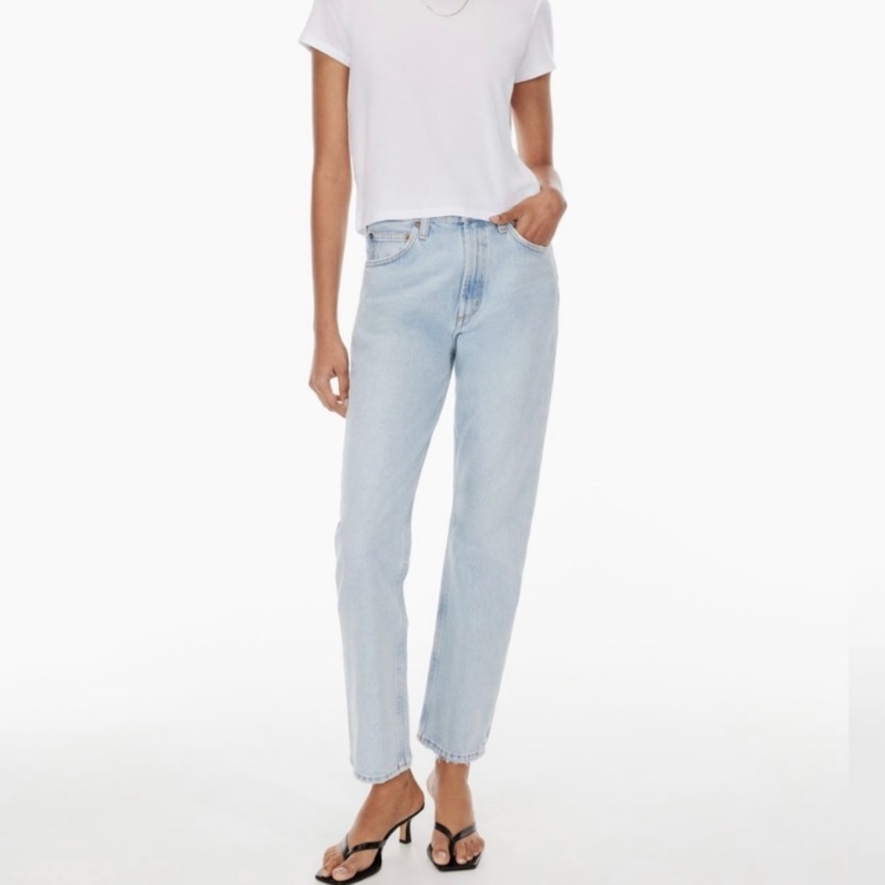 Agolde Light Blue Straight Leg Jeans